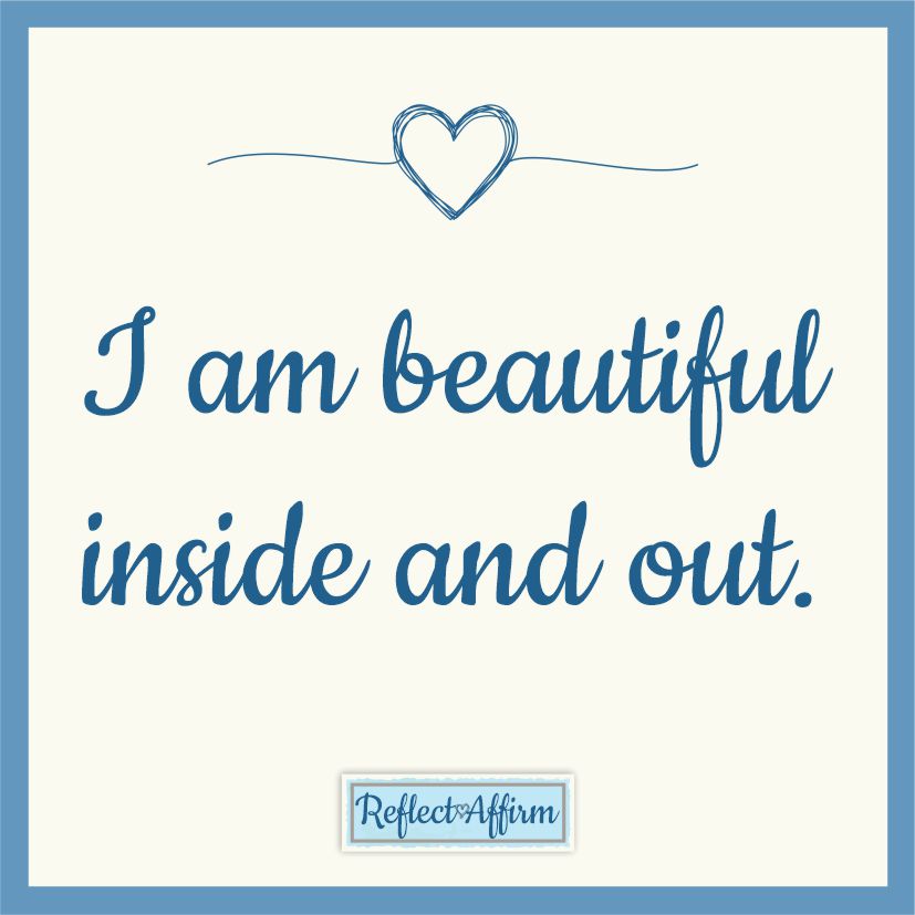 Here are 4 ways to love yourself inside and out and positive affirmations about body image that support a healthy self-image.