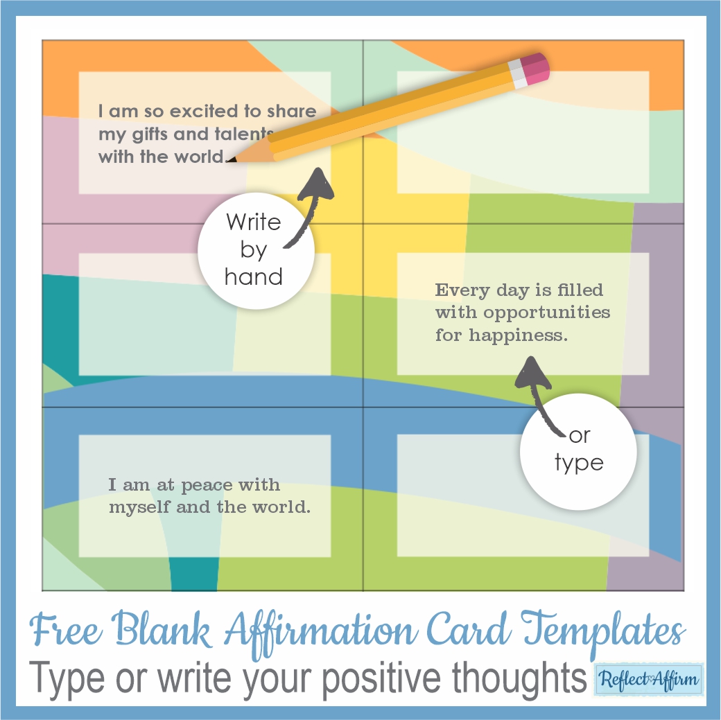 Free Printable Affirmation Cards For Adults Pdf